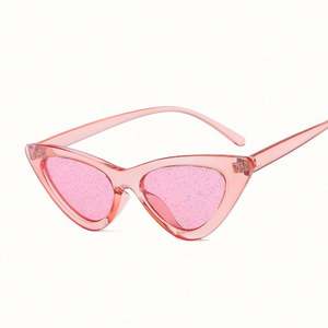 Gafas de Sol de Moda al por Mayor, Estilo Vintage para Mujer, Lentes Brillantes, Color Caramelo, Montura Pequeña, Ojo de Gato - Product Image 3