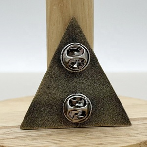 Fabricante diseño personalizado letras de bronce antiguo Pin de solapa insignia adicción abrigo antiguo pecho broche Metal Pin emblema logotipo en relieve - Product Image 3