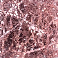 Papier déchiqueté ondulé doré enduit d'amidon biodégradable, coupe Lafite, pour rembourrage de boîtes cadeaux