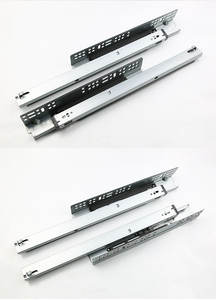 قضيب توجيه مخفي بدرج تخميد من ثلاثة أقسام بقاعدة بلاستيكية ، خزانة عازلة ، ضغط على قضيب إرتداد لأثاث المطابخ والصالات الرياضية - Product Image 4