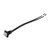 Interrupteurs à bouton-poussoir en plastique gris courts DPDT à verrouillage 12 mm, bouton-poussoir personnalisable, interrupteur 12 V