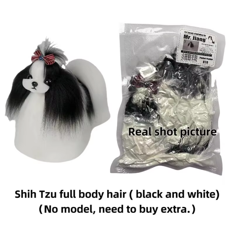 Shih Tzu Poils Complet (Noir et Blanc)