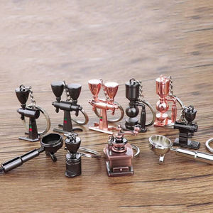 Portachiavi in metallo creativo regalo promozionale personalizzato portachiavi <span class=keywords><strong>caffè</strong></span> caffettiera - Product Image 1