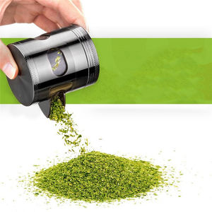 Molinillo de especias de cuatro capas de 60 mm al por mayor, de aleación de zinc con ventana transparente, triturador manual de hierbas y tabaco - Product Image 1