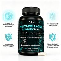 Capsules de complexe multi-collagène types I, II, III, V, X pour la peau et les articulations, capsules de peptides de collagène hydrolysés