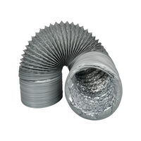 Tuyau d'air rétractable en PVC et aluminium de 6 mètres, flexible et composite, pour raccords de fumée et de ventilation