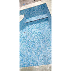 Yanardöner Sıcak Eriyen Mavi Yüksek Kaliteli 6MM Mozaik Azulejo Seramik Mozaik Yüzme Havuzu Karosu Modern İç Mekan Duvar Karosu - Product Image 6