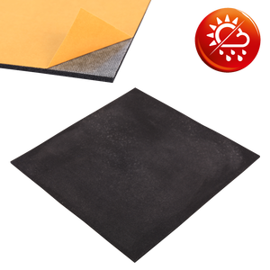 Lastre in gomma piuma nera NK autoadesive su un lato - Product Image 1