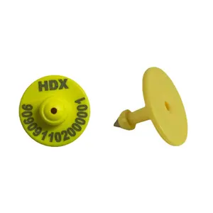 Colorful HDX calf electronic ear tag for cow with far reading distance and TPU material