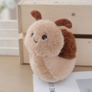 Mini Small Insect Spider Caterpillar Ladybug Snail Moth Plush Bag Charm Keychain Kawaii Cute Stuffed Animal Toy Pendant Keyring