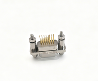 Connecteur rectangulaire à profil bas J30J-15TJN-J à 15 broches plaqué or haute densité pour l'automatisation industrielle, connecteur de type réceptacle, 3A