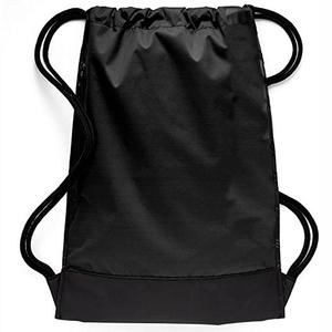 BSCI factory Gymsack Black Black White drawstring <b>bag</b> <b>cord</b> packaging sack pack One Size - Product Image 3