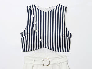 Myst & Za Dameskleding 2025 Herfst Nieuwe Mode Casual Met Riem Gesplitst Mouwloos Lange Jurk 8539393 - Product Image 3