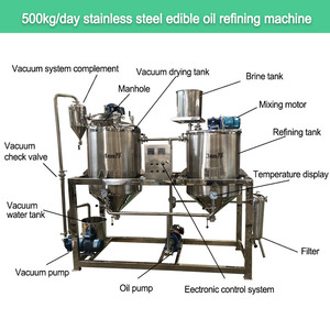 Machine de raffinage d'huile de palme entièrement automatique machine de raffinage d'huile de tournesol de noix de coco - Product Image 3
