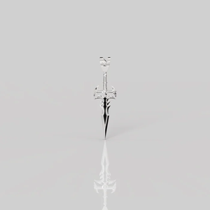 Pendentif Épée Légendaire Excalibur en Zircon, Fabriqué en Argent Sterling de Qualité Supérieure, Finition Plaqué Or 18K, Cadeau d'Inspiration Royale Médiévale - Product Image 3