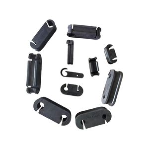 डबल-होल सदमे अवशोषण ब्लॉक Gdk-41 - 21/28 मिमी छेद, 50 मिमी केंद्र अंतराल और 30 मिमी ऊंचाई - Product Image 1