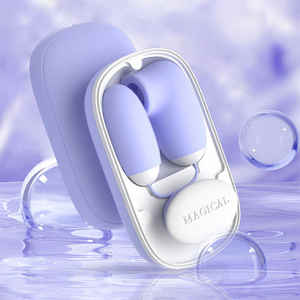 2 In-1 sevimli manyetik saklama kutusu aşk yumurta vibratörler kadın klitoris stimüle vibratör seks oyuncak kadınlar için nokta toptan - Product Image 3