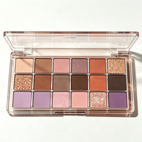 Palette de fards à paupières 16 couleurs, texture mate et scintillante, poudre fine, facile à estomper, maquillage longue tenue, cosmétique, marque privée