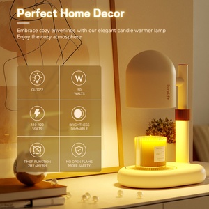 Lámpara Calentadora de Velas Vintage Minimalista, Ajustable, con Cera Fundida en Vidrio - Product Image 2