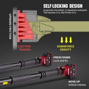 Heavy Duty Adjustable Doorway <b>Pull</b> <b>up</b> <b>Bar</b> Fitness Multifunction Door Way Chin <b>up</b> Horizontal Home Gym Equipment - Product Image 4