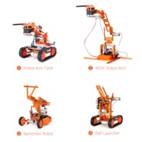 Weemake Kit Robot mobil DIY, Kit pendidikan Robot dengan lengan Robot mendorong keterampilan pengkodean untuk sekolah & Pendidikan