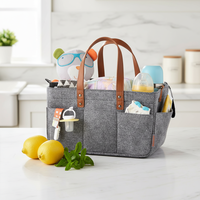 Sac de rangement pliable écologique pour couches lavables, organisateur portable pour voiture, sac fourre-tout pour lingettes, capacité 180 ml, compressé sous vide, carré