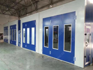 Fabrika özelleştirilmiş otomatik sprey kabini oda 7m x 4m dizel/elektrikli ısıtma araba vücut pişirme fırını boya kutusu boyama kabin - Product Image 6
