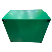 Protections d'angle ovales réutilisables en plastique recyclé, revêtement UV, pour conteneurs de stockage en feuille creuse, logistique industrielle