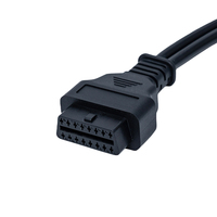 Cable adaptador para camiones de alta resistencia OBD2 OBDII de 16 pines Compatible con cables eléctricos Premium J1708 o J1939 de 6 pines