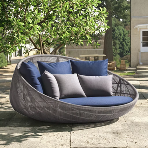 <span class=keywords><strong>Cage</strong></span> à oiseaux en aluminium, mobilier d'extérieur en rotin, balcon, coussin de jardin fait à la main, <span class=keywords><strong>lit</strong></span> de jour imperméable, canapé rond - Product Image 1