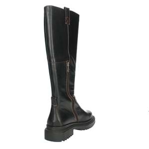 Bottes hautes pour femme Manufacture D'Essai en cuir noir avec détails en cristal - Product Image 3