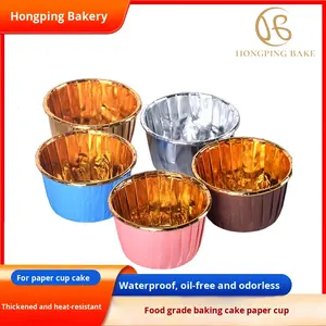 Outil de cuisson pour gâteaux et muffins européen, grand, à sertir, épaissi, plaqué or et argent, résistant aux hautes températures et à l'huile, Marphin - Product Image 2