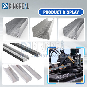 Sistema de techo falso galvanizado que hace la máquina CD UD Perfil de <span class=keywords><strong>metal</strong></span> Máquina formadora de rollos Línea de producción de perfil de paneles de yeso - Product Image 4