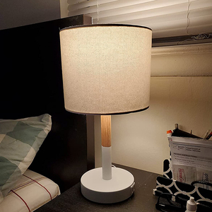 Trắng vải bảng đèn với <span class=keywords><strong>USB</strong></span> sạc Cổng điều khiển cảm ứng lampe de bảng hiện đại foyer bàn ánh sáng khách sạn trang trí nội thất đọc đèn - Product Image 5