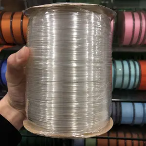 6008/6012/5008/5012 Clear Elastic Transparent Tpu Mobilon Silicone Tape Band Knitting Garment Shoulder Elastic With Interlining