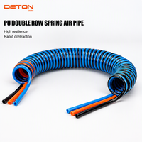 DETON Tuyau d'air comprimé flexible en TPU à double rangée rétractable 4 6 8 10 12 mm compatible avec le système de découpe laser à fibre