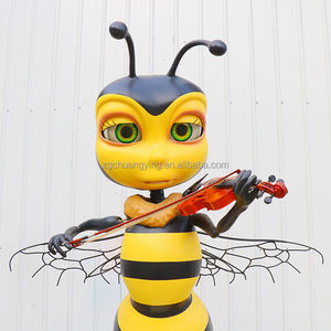 หุ่นยนต์ผึ้งแอนิเมทรอนิกส์ที่ตั้งโปรแกรมมาเพื่อเล่นไวโอลินสำหรับพิพิธภัณฑ์วิทยาศาสตร์ - Product Image 4