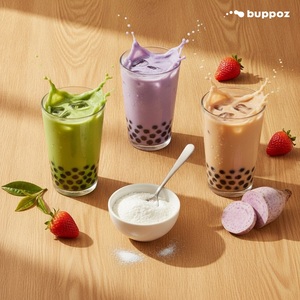 ผงครีมเทียมสำหรับเครื่องดื่มนม 1 กก. บรรจุถุง ฮาลาล HACCP สำหรับร้านชานมไข่มุก ขายส่ง - Product Image 6