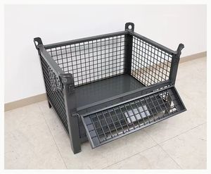 Prix usine Durable <span class=keywords><strong>Metal</strong></span> Wire Mesh Turnover <span class=keywords><strong>Cage</strong></span> Q235 Steel 3000KG Capacité Taille personnalisable pour une utilisation en atelier - Product Image 6