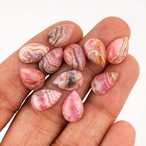 YASHEE - Gemas Naturales de Rodocrosita en Forma de Pera, Color Rosa Pulido, para Joyería, Manualidades, Decoración del Hogar, Unisex, Adulto, 10 Piezas - Product Image 3