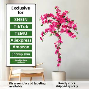 Ornement d'intérieur de grande taille de style scandinave, plante artificielle vert bionique <span class=keywords><strong>en</strong></span> <span class=keywords><strong>pot</strong></span> de type <span class=keywords><strong>bougainvillier</strong></span>, sur pied, pour Thanksgiving - Product Image 5