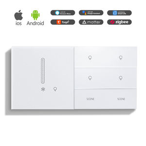 Interrupteur universel pour ventilateur de plafond 110-250V AC 50/60Hz avec commande rotative à bouton pour hôtel, bureau, automatisation intelligente - Product Image 1