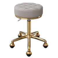 Tabouret rond de haute qualité Chaise rotative de beauté et de coiffure Tabouret expérimental simple et décontracté