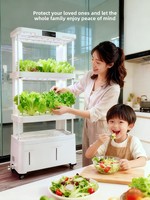 Système de culture hydroponique verticale intelligent pour légumes, culture hors-sol, multi-niveaux, pour usage domestique, pour semis et jeunes pousses