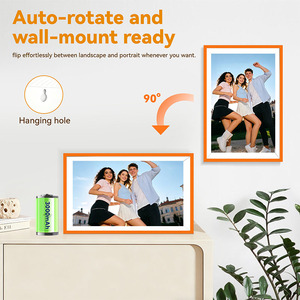 Marco <span class=keywords><strong>de</strong></span> Fotos Digital con Reproducción <span class=keywords><strong>de</strong></span> Video HD <span class=keywords><strong>de</strong></span> 10.1 Pulgadas, Reproductor MP4 MP3, Pantalla Acrílica, Montable en Pared, Exhibición Electrónica <span class=keywords><strong>de</strong></span> Imágenes - Product Image 3