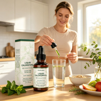 Compléments Alimentaires ODM/OEM 59ml Gouttes/Sirop de Chlorophylle Liquide Oral Saveur Orange Soutien Immunitaire Antioxydant Gestion de l'Énergie