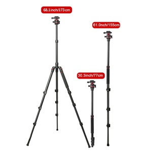 Portable photographe équipement caméra trépied affichage monopode caméra Q-173 support extérieur voyage caméra vidéo trépied support 173cm - Product Image 3