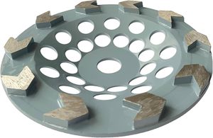 سهم ماسي على شكل حرف V للحجر الخرساني "5" 7 "أدوات كشط لطحن الزوايا قاعدة فولاذية سيراميك - Product Image 4