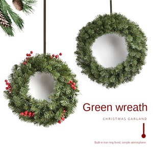 Handmade PVC <b>Christmas</b> <b>Decorations</b> Metal Wreath Door Hanging Ornaments for Home Wall Decor Commercial Space for Shopping Malls - Product Image 2
