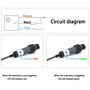 CNTD CGY18E-R cảm biến quang điện chuyển đổi IP65 hình trụ Loại cảm biến quang điện IP65 Max. 200mA cho tự động hóa công nghiệp - Product Image 5